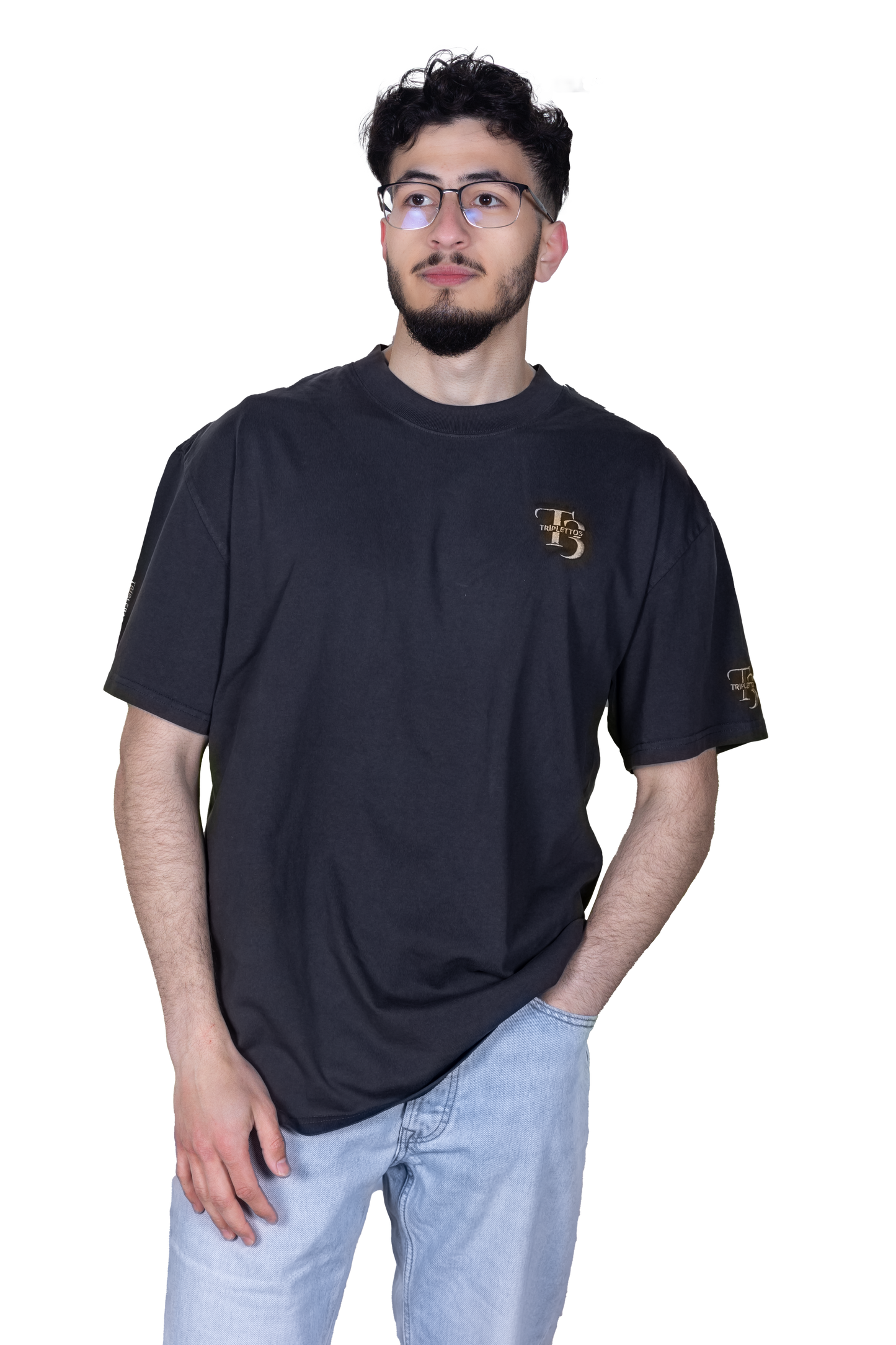 TripleBarcelona oversized faded t-shirt